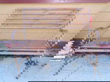 Steel Garden Bench