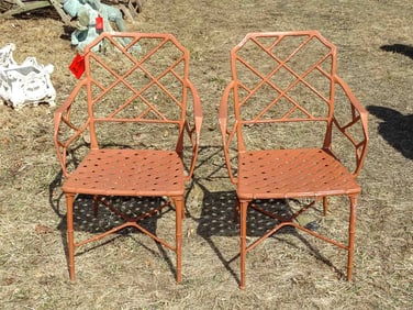Pair Aluminum Chairs