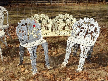 Cast Iron Settee Lot