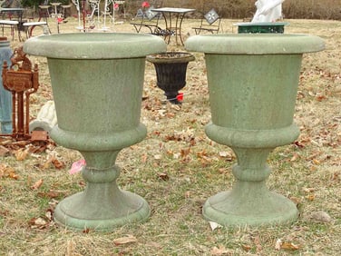 Poured Stone Planters