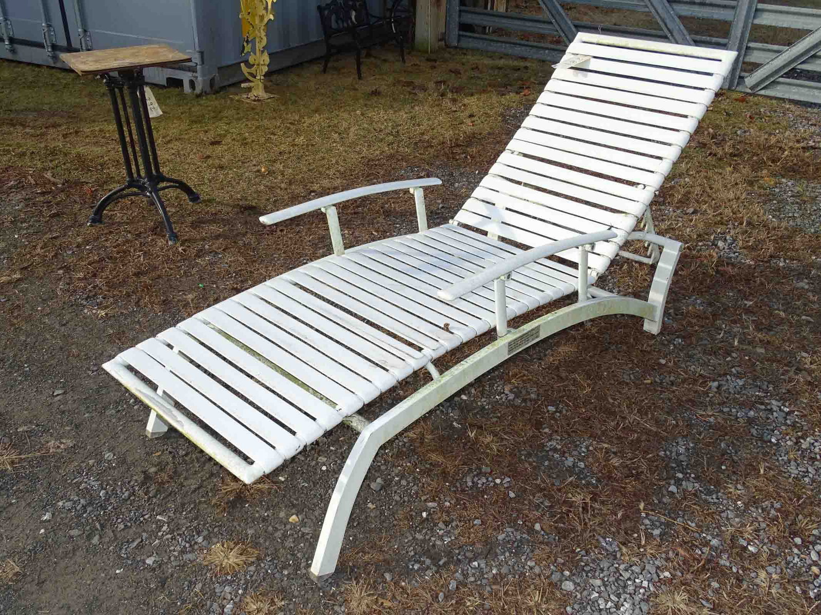 Chaise Lounge: Chaise lounge. 65" L..