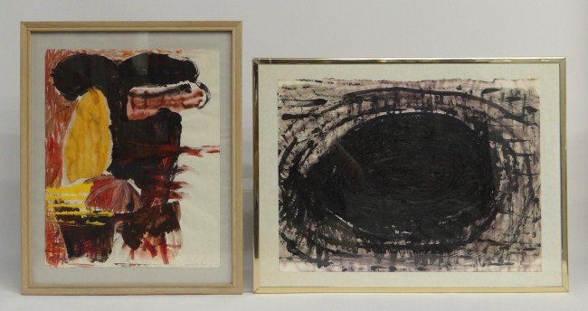 Artwork William Douglas McGee: Artwork by William Douglas McGee (N.Y. 1925-1999), includes 16 1/2" x 13 1/2" dated 1988 and 20" x 15".