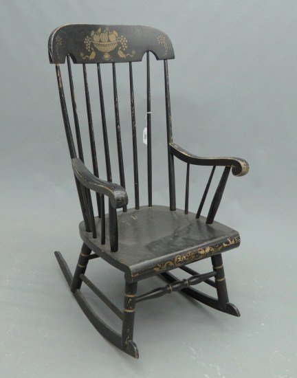 Boston Rocker: 19th c. Boston rocker.
