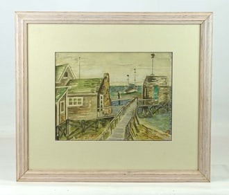 Painting: Nantucket Old Wharf