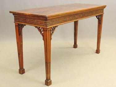 English Chippendale Style Hall Table