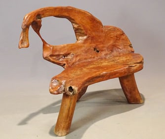 Freeform Wood Bench