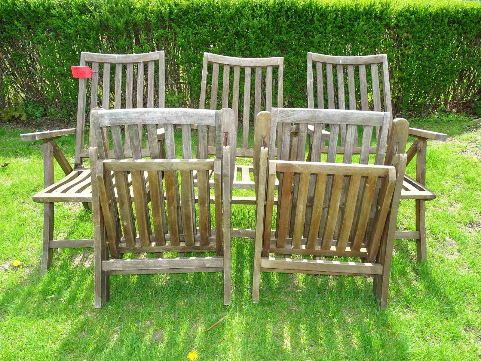 Teak Folding Chairs (1 of 4)