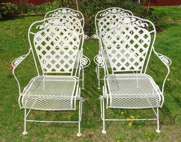Set of Metal Spring Chairs