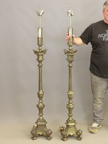 Pair Decorative Floor Lamps