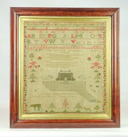 19th c. Needlework Sampler