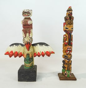 Wooden Totem Poles