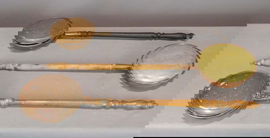 (3) 19th c. Bedwarmers