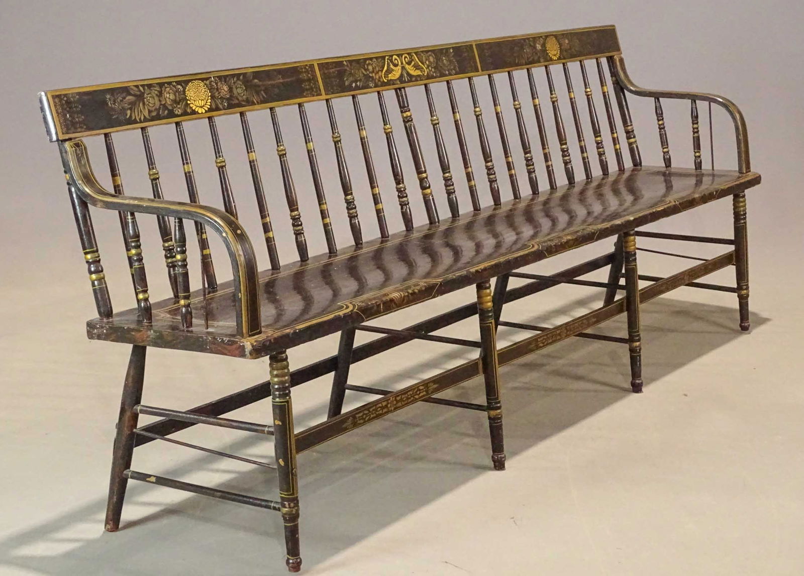 19th c. New England Spindle Bench (1 of 8)