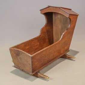 19th c. Hooded Cradle