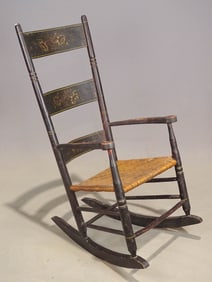 19th c. Painted Rocking Chair