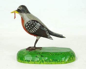 Folk Art Carved Bird