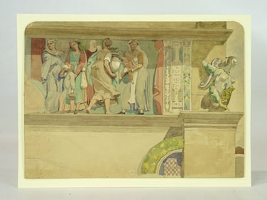 Architectural Antique Watercolor