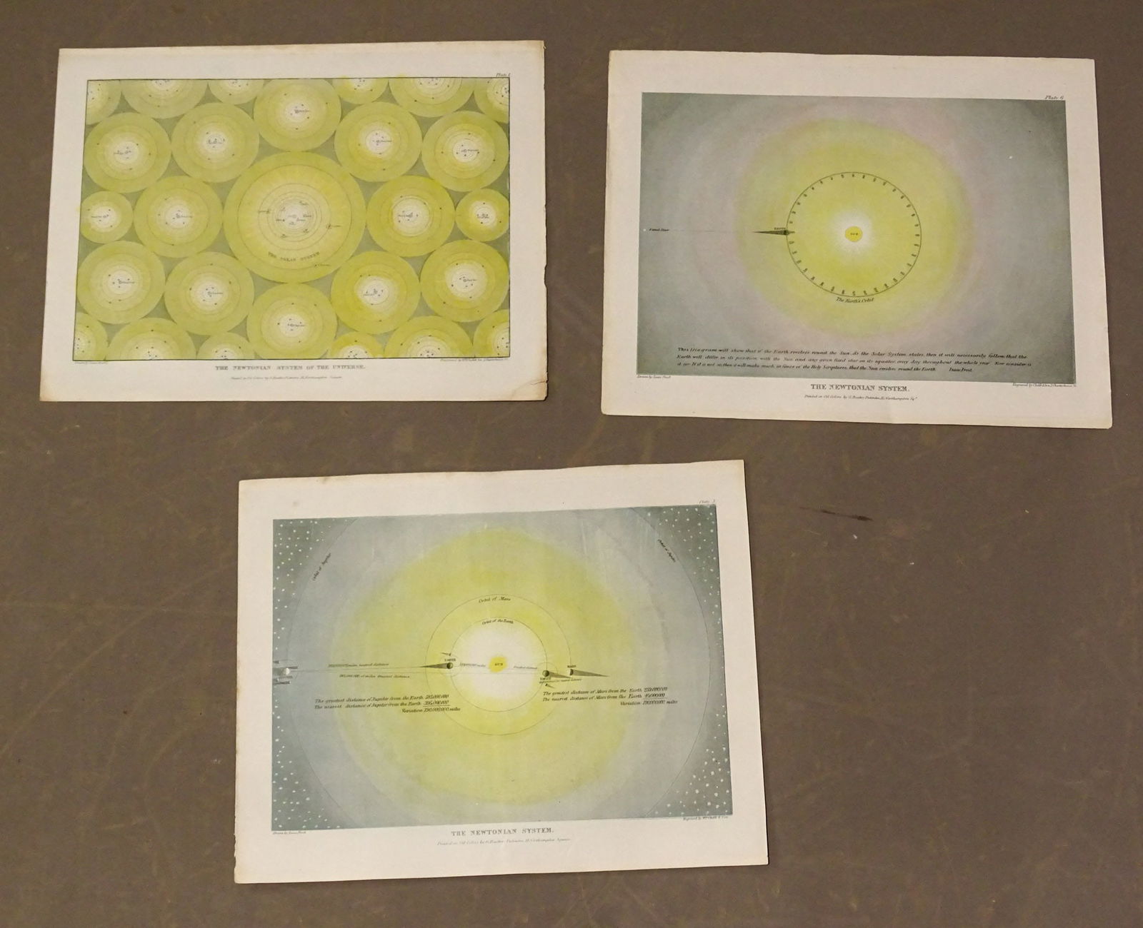Baxter Astronomy Antique Print Set (3) (1 of 5)