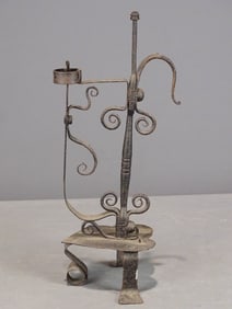 Ornate Iron Candleholders