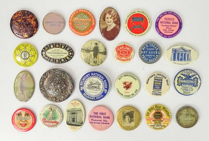Celluloid Advertising Pocket Mirrors
