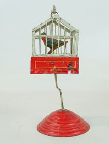 German Toy Tin Birdcage