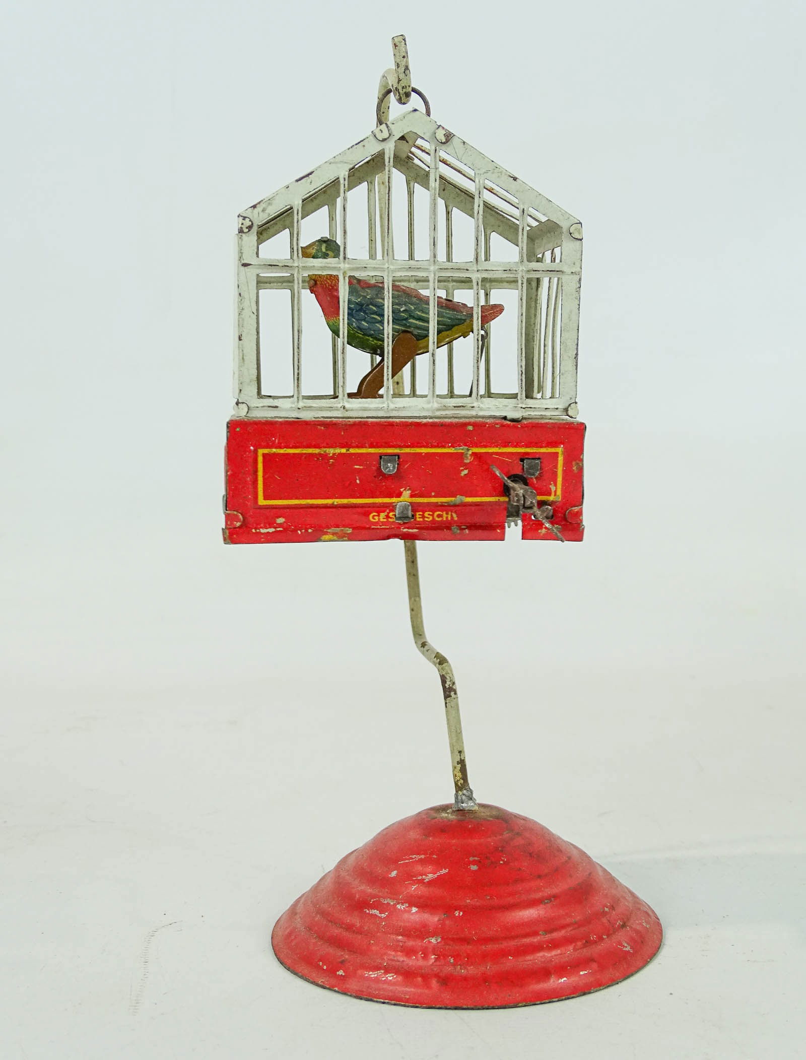 German Toy Tin Birdcage (1 of 8)
