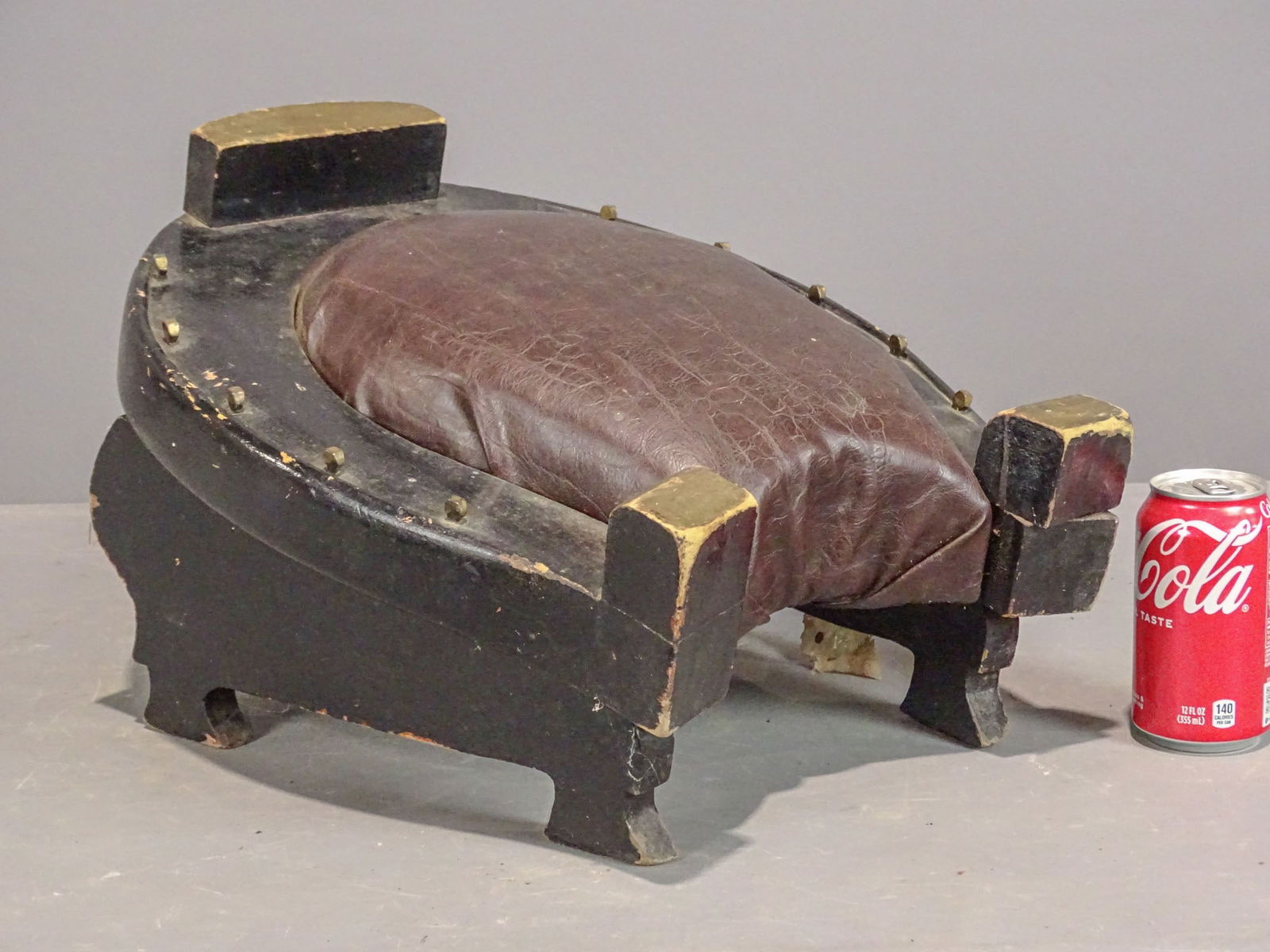 Horshoe Shaped Footstool (1 of 5)