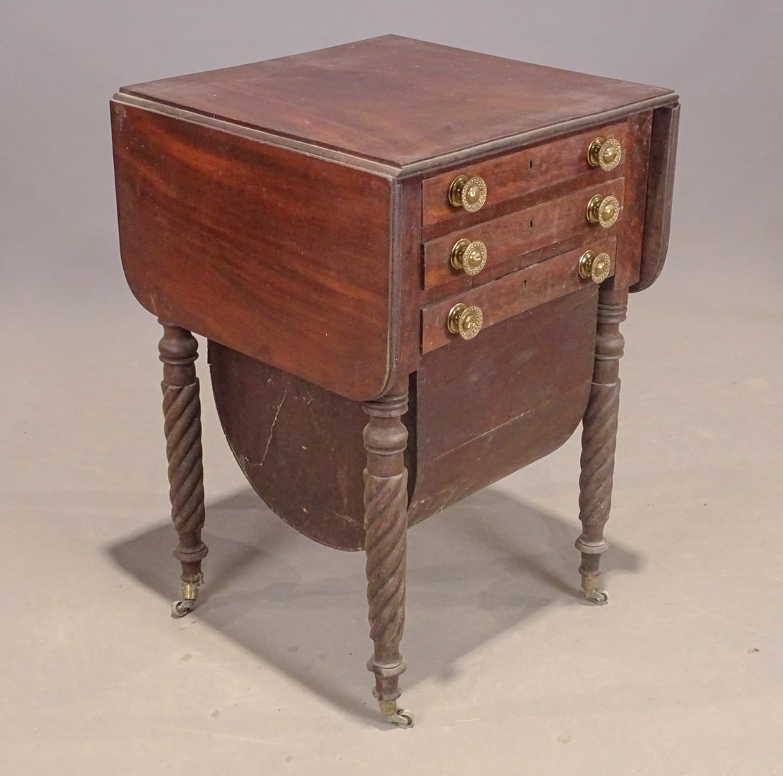 19th c. Empire Sewing Stand (1 of 10)