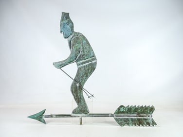 Skier Weathervane