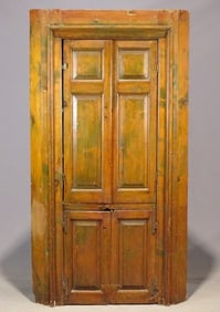 19th c. Corner Cupboard