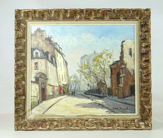 Painting: Continental Street Scene