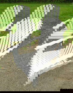 Adirondack Chairs: Pair of Adirondack chairs. Along with a non-matching chair.