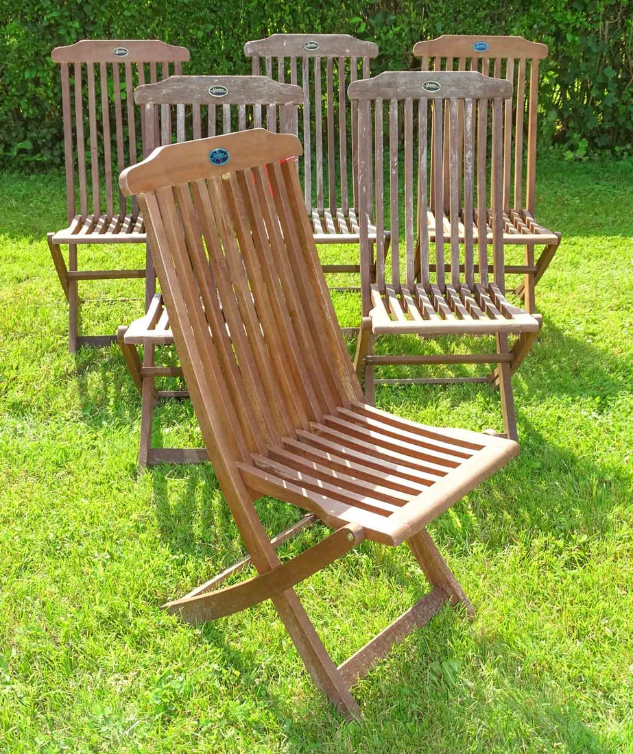 Teak Folding Chairs (1 of 7)