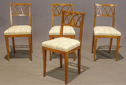 Set of (4) 19th c. Biedermeir Chairs