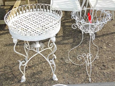 White Plant Stands