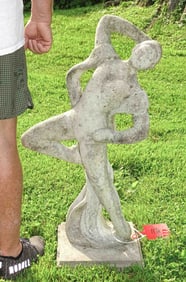 Poured Stone Dancing Figure