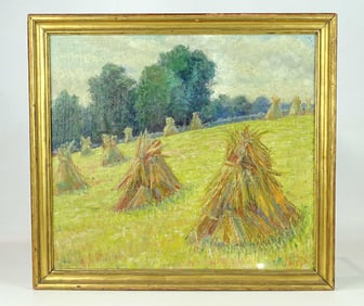 Painting: Haystacks