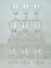Set of (9) Stemware Glasses