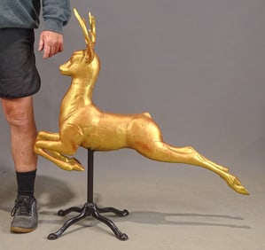 Metal Folk Art Deer