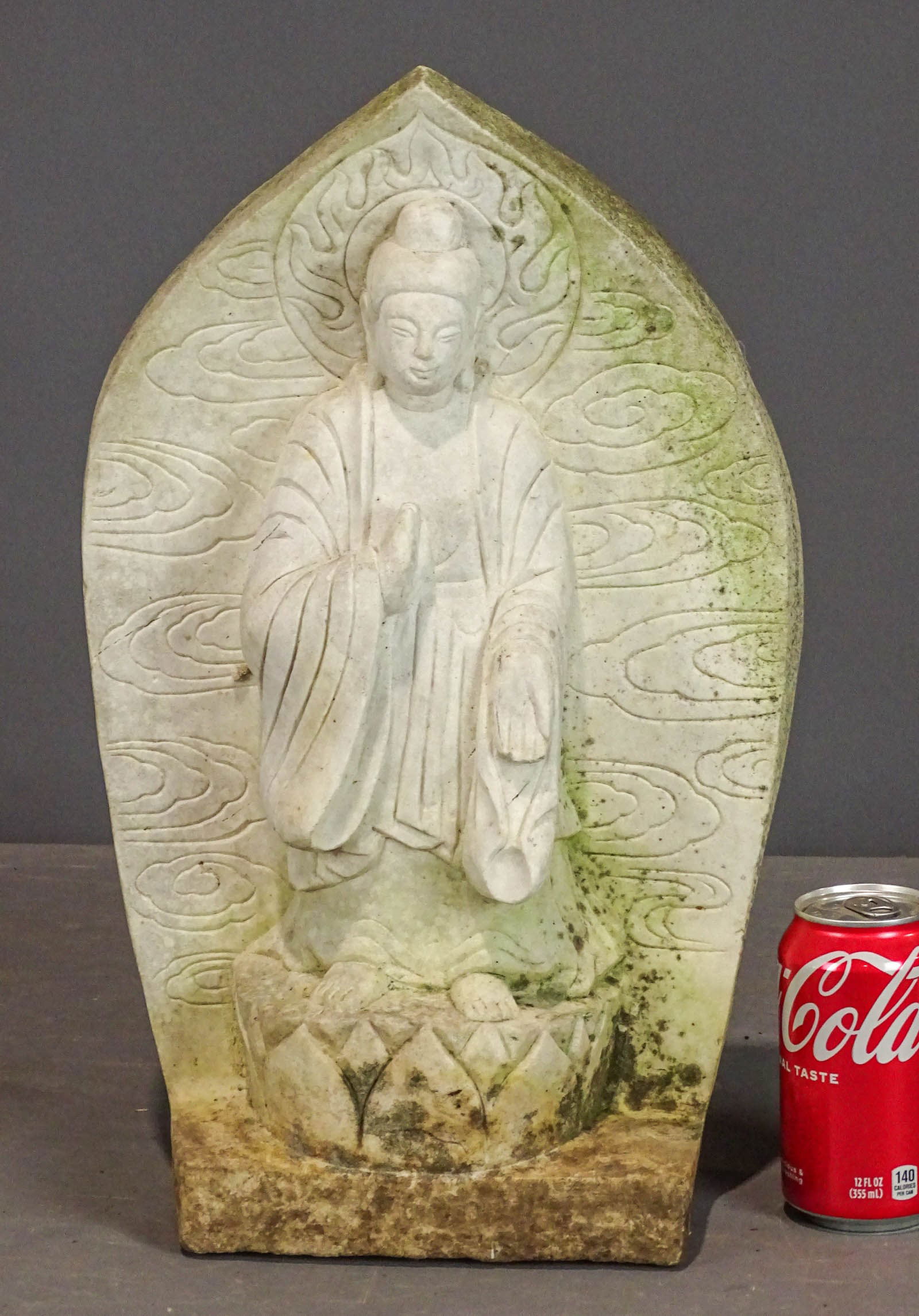 Asian Carved Marble Statue (1 of 5)