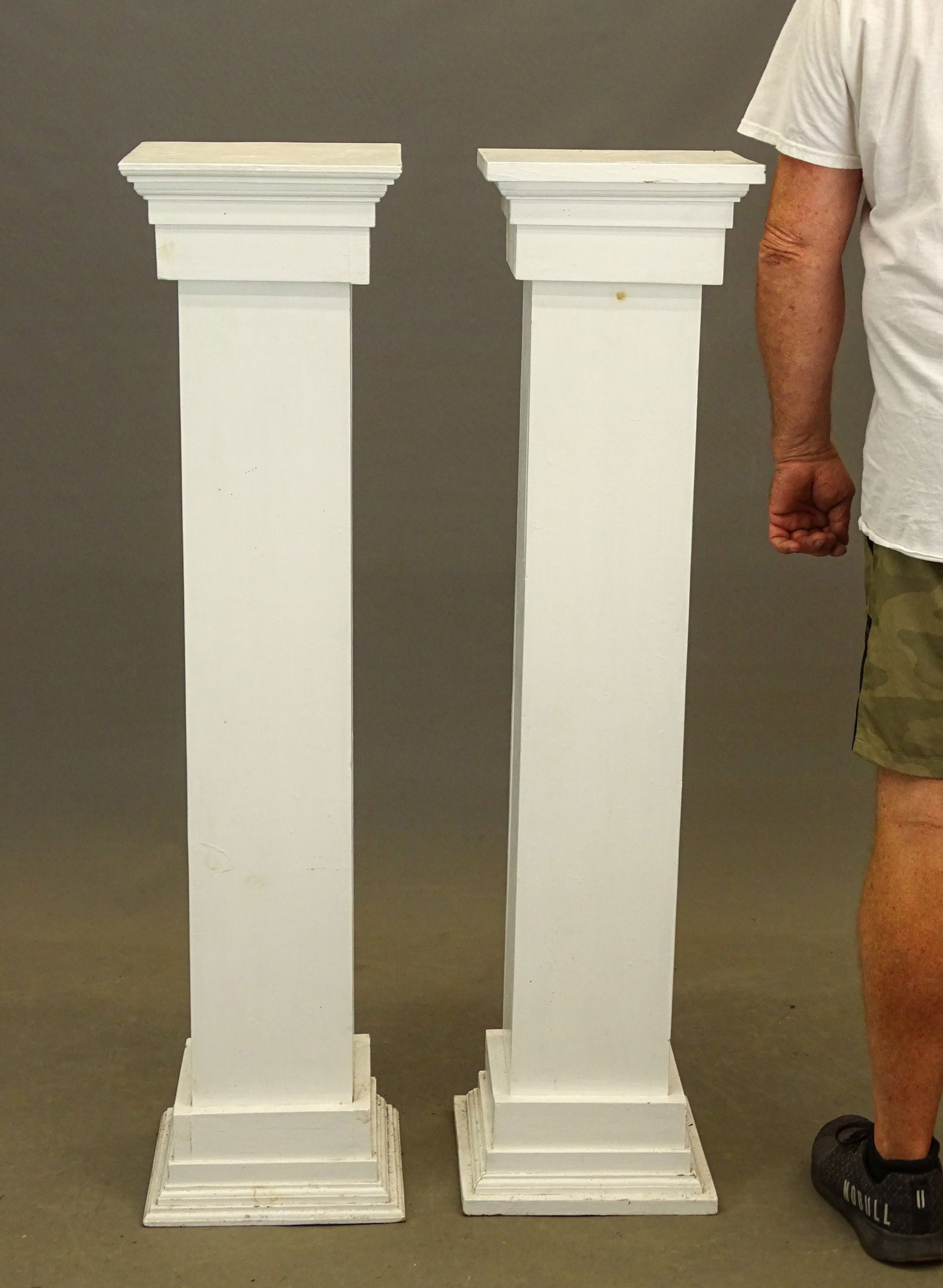 Pair Wooden Pedestals (1 of 6)