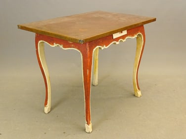 Decorative Painted Copper Top Table