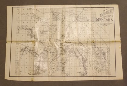 Montana map 1886
