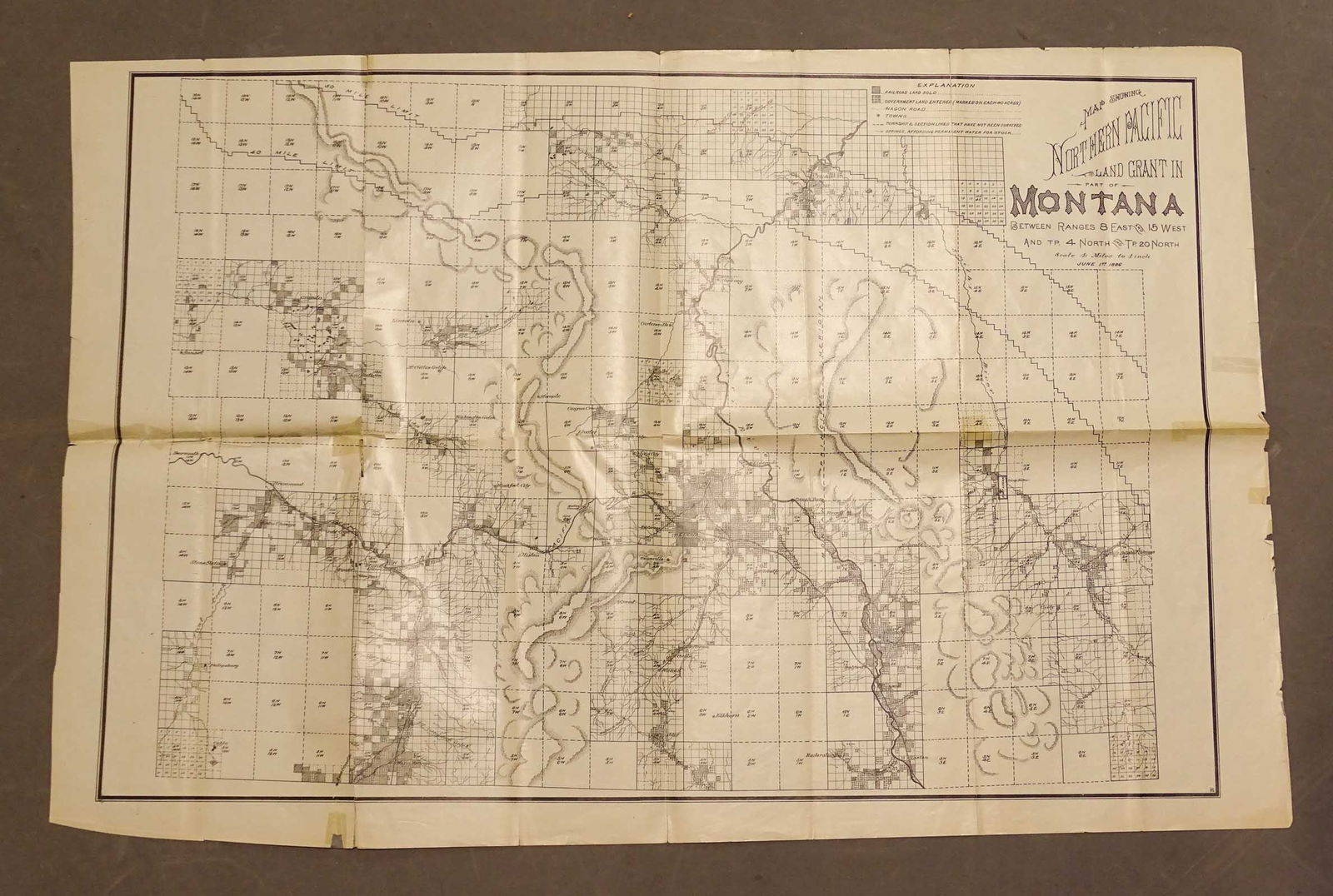 Montana map 1886 (1 of 8)