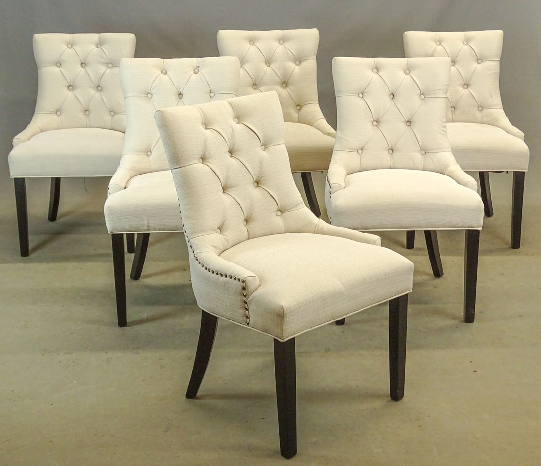 Set of (6) Upholstered Chairs (1 of 8)