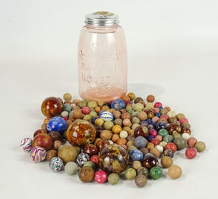 Marbles & Jar