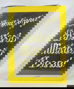 Advertising Sign: Tin advertising sign "Don't Forget Dexter's Mother's Bread", 24" x 18".