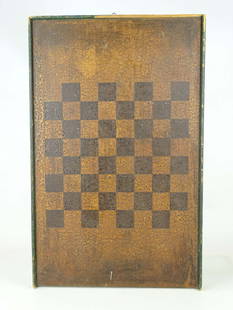 Game Board: Game board. Two sided. Missing one molding. 24 1/2' x 15 1/2".