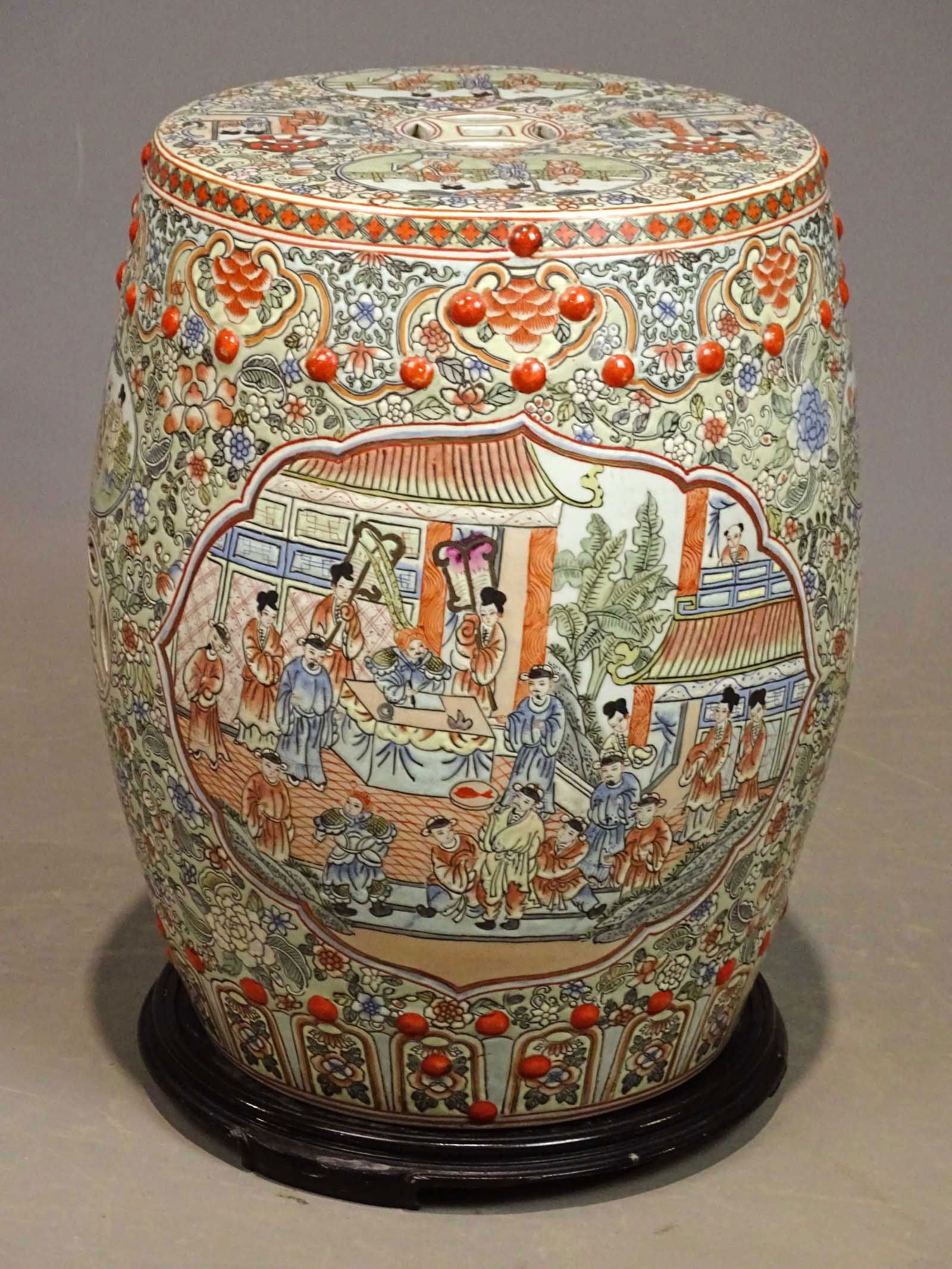 Chinese Ceramic Garden Seat (1 of 9)