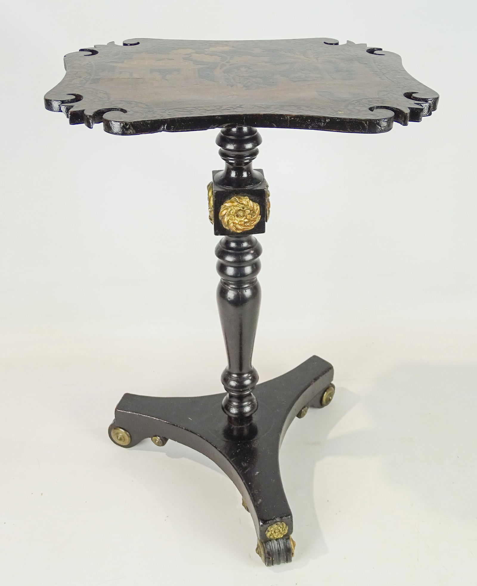 19th c. Inlaid Diminutive Table (1 of 8)